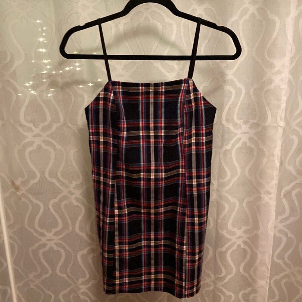 Urban outfitters plaid sheath dress